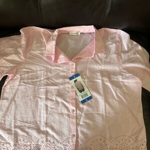 beachlunchlounge Light Pink Kids Button Down Shirt